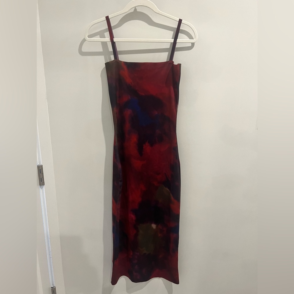 Zara tie dye knit midi dress